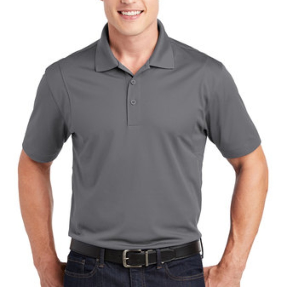 Men's Grey Sport-Tek Micropique Sport-Wick Polo